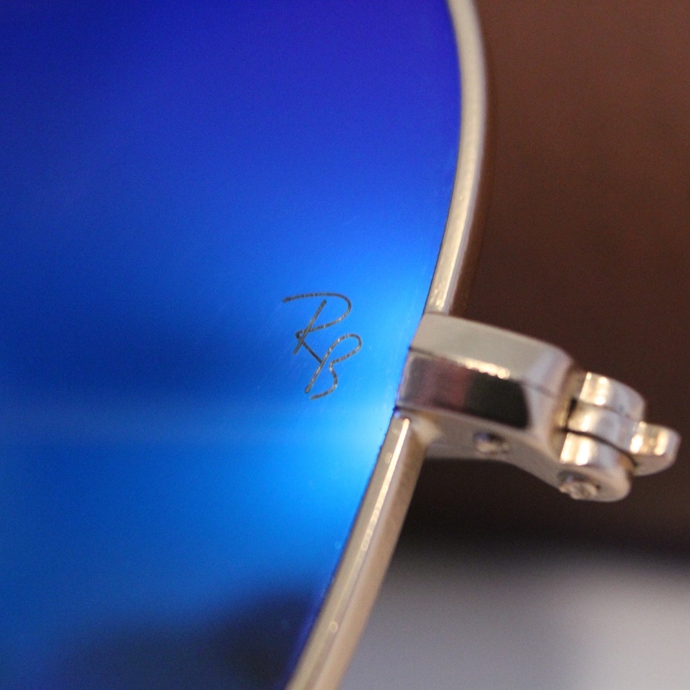 NEW!! RAY-BAN RB 3025 112/4L POLARIZED BLUE FLASH - Picture 5 of 7